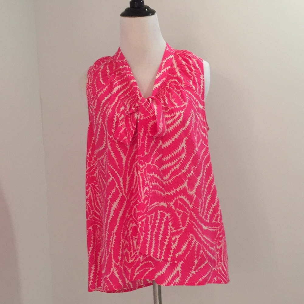 Lilly Pulitzer silk sleeveless blouse